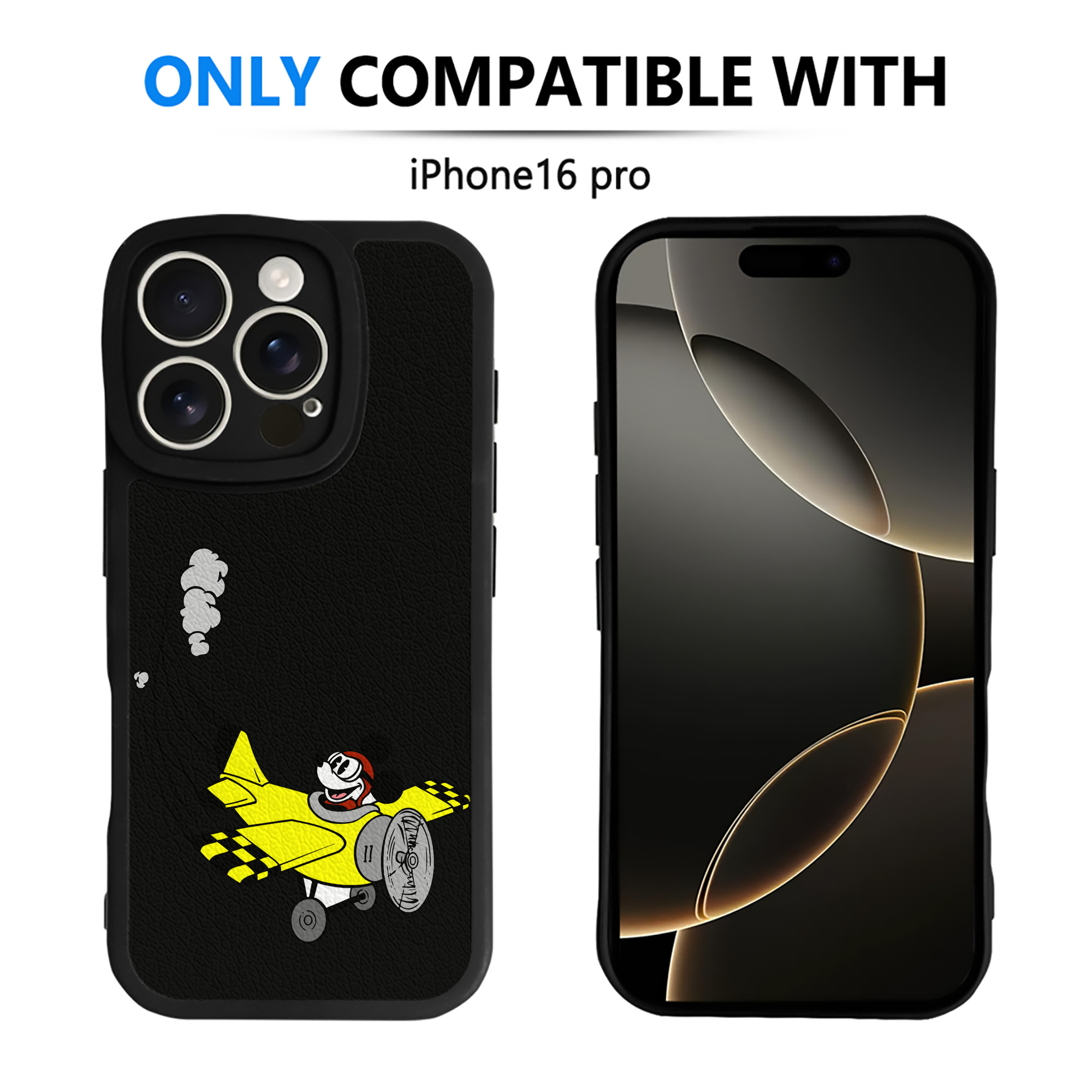 （画像用） ミッキーマウス Mickey Mouse 【iPhone 16シリーズ対応】シリコンスマホケース（レザー調） 材質：シリコン